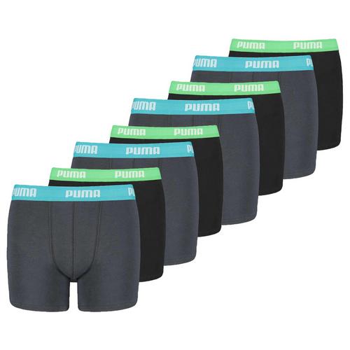 Rückansicht von PUMA Boxershort Hipster Kinder Grau/Schwarz