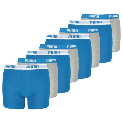 Rückansicht von PUMA Boxershort Hipster Kinder Blau/Grau