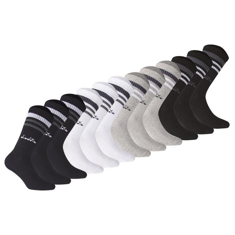 Diadora Diadora Socken Socken - Schwarz/Wei&szlig;/Dunkelblau/Grau - 0 | SportScheck