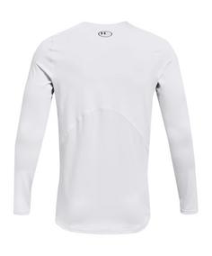 Rückansicht von Under Armour Baselayer T-Shirt Laufshirt Herren weiss