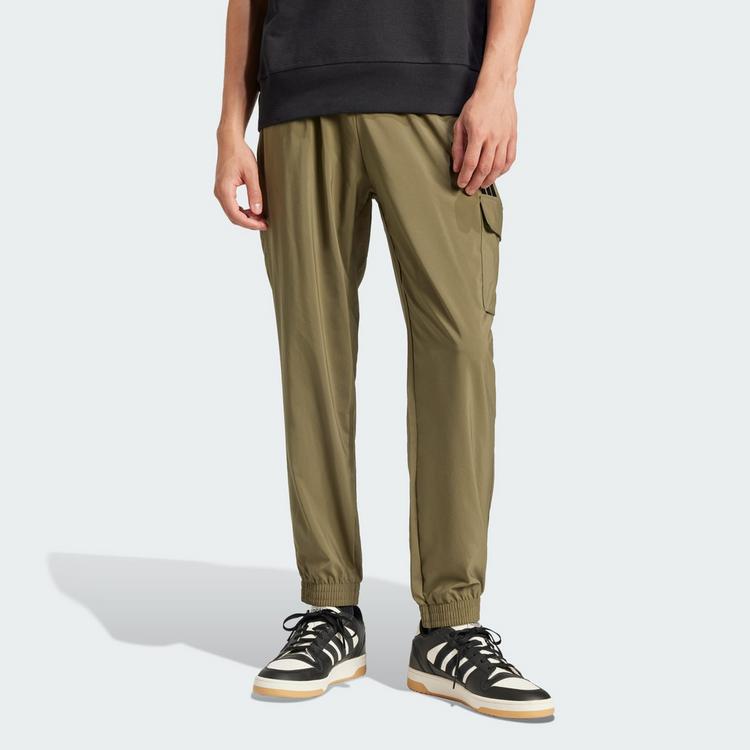 adidas adidas Essentials Small Logo Cargohose Cargohose Herren - Olive Strata / Black - 0 | SportScheck