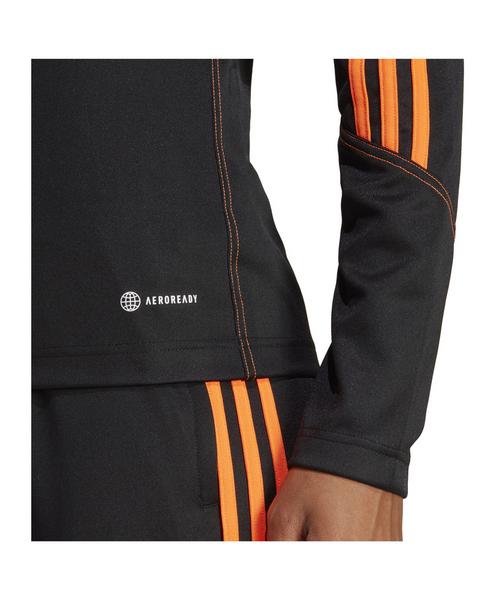 Rückansicht von adidas Tiro 23 Club Track Top Damen Trainingsjacke Damen schwarzorange