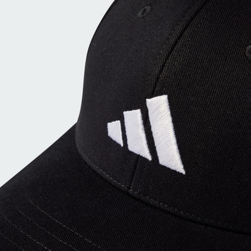 Rückansicht von adidas New Logo Baseball Kappe Cap Black / White