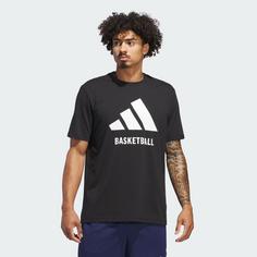 Rückansicht von adidas adidas Basketball T-Shirt Basketball Shirt Herren Black