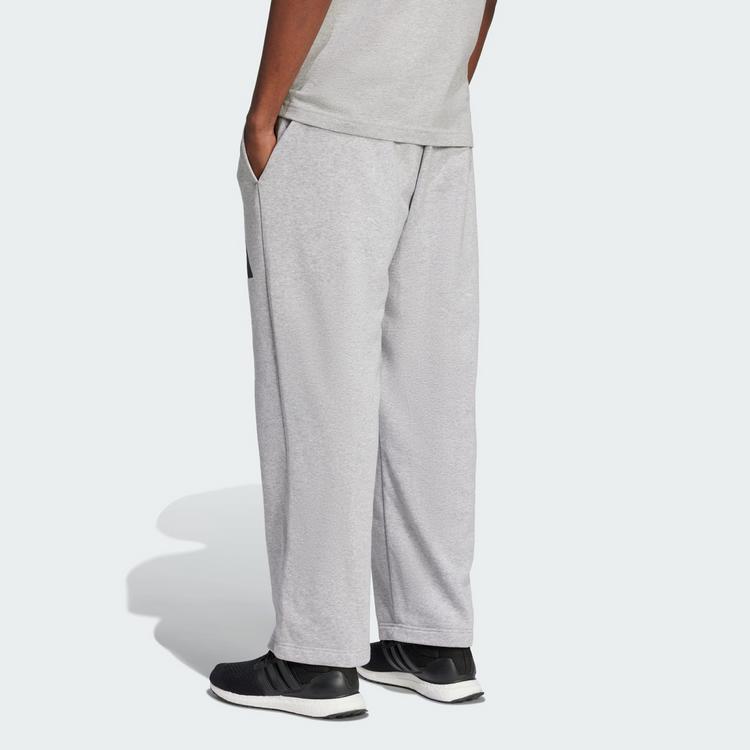 adidas adidas Essentials Wide Leg 3 Bar Logo Hose Trainingshose Herren - Medium Grey Heather / Black - 1 | SportScheck