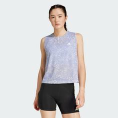 Rückansicht von adidas Own the Run CLIMACOOL 3-Streifen Tanktop Funktionstank Damen Dash Grey / Violet Tone