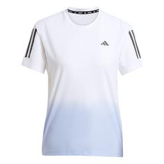 adidas Own the Run CLIMACOOL Colorblock T-Shirt T-Shirt Damen White / Violet Tone