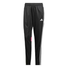 adidas Tiro 25 Essentials Trainingshose Trainingshose Damen Black / Clear Grey / Real Magenta