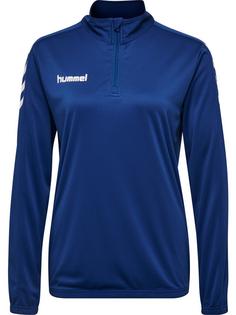 hummel CORE POLY HALF ZIP SWEATSHIRT WOMAN Funktionssweatshirt Damen TRUE BLUE