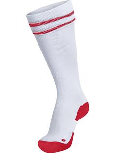 hummel ELEMENT FOOTBALL SOCK Sportsocken WHITE/TRUE RED