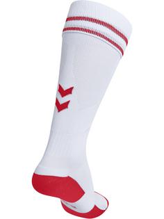 Rückansicht von hummel ELEMENT FOOTBALL SOCK Sportsocken WHITE/TRUE RED