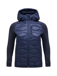 Peak Performance W Helium Down Hybrid Hood Jacket Steppjacke Damen - blue shadow
