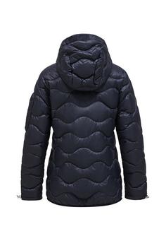 Rückansicht von Peak Performance W Helium Utility Down Hood Jacket Winterjacke Damen SCHWARZ