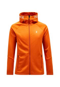 Peak Performance M Rider Zip Hood Fleecejacke Herren DUNKELORANGE