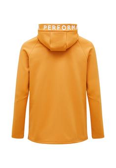 Rückansicht von Peak Performance M Rider Zip Hood Funktionsjacke Herren hellorange