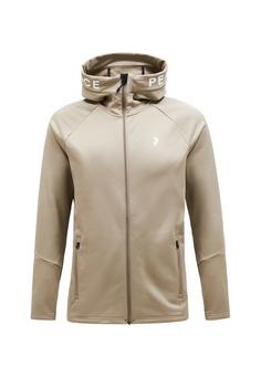 Peak Performance M Rider Zip Hood Fleecejacke Herren HELLBRAUN