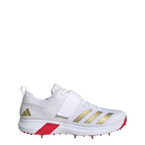 Rückansicht von adidas Adipower Vector 20 Schuh Multifunktionsschuhe Cloud White / Gold Metallic / Pure Ruby