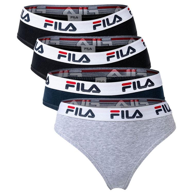 FILA FILA Slip Unterhose Damen - Schwarz/Grau/Marine - 0 | SportScheck