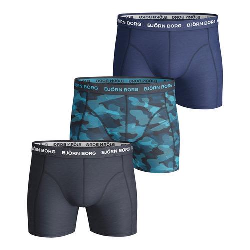 Rückansicht von Björn Borg Boxershort Hipster Herren blau/camouflage