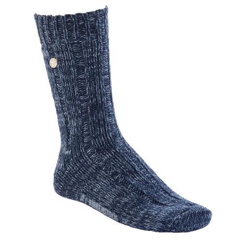 Rückansicht von Birkenstock Socken Freizeitsocken Damen Blau