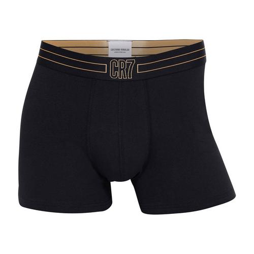 Rückansicht von CR7 Cristiano Ronaldo Boxershort Hipster Herren Schwarz/Gold
