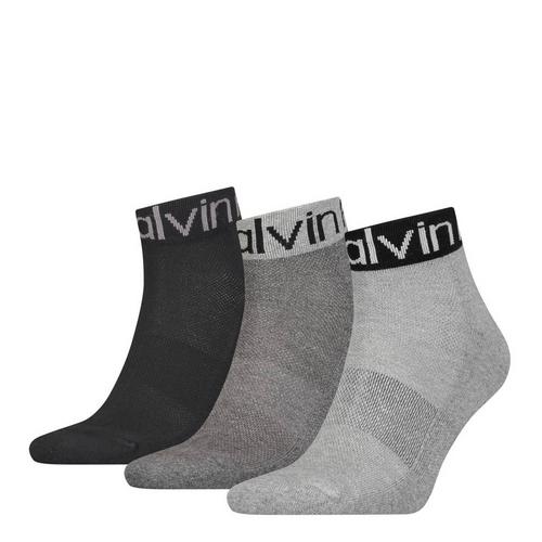 Rückansicht von Calvin Klein Socken Socken Herren Hellgrau (melange)