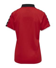 Rückansicht von hummel Authentic Functional Poloshirt Damen Poloshirt Damen rot