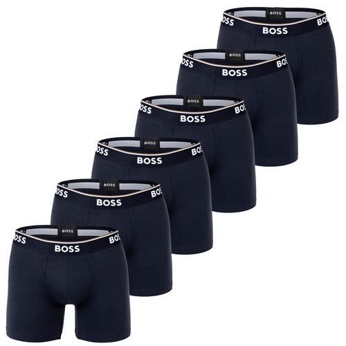 Rückansicht von Boss Boxershort Hipster Herren Dunkelblau