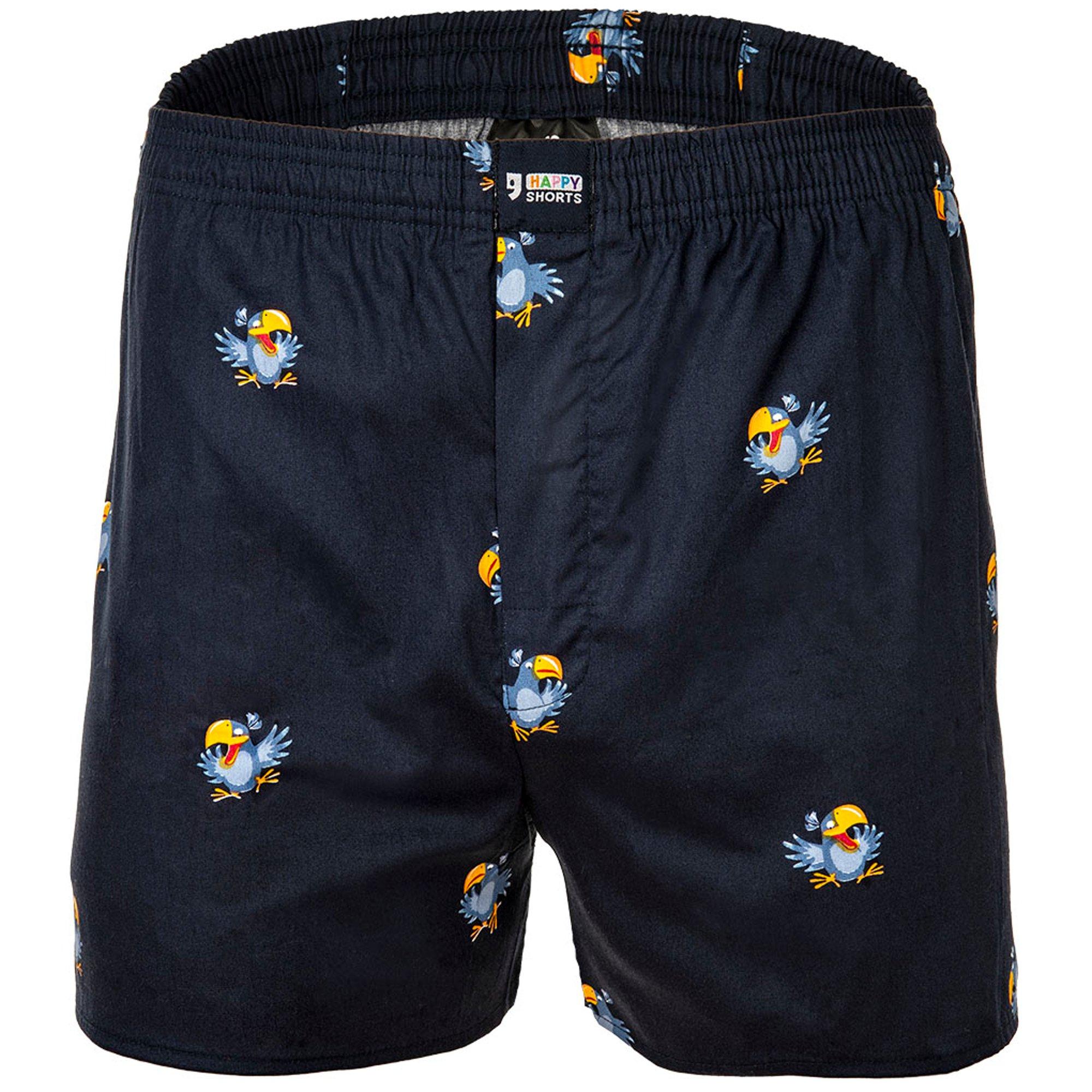 HAPPY SHORTS Web-Boxershorts Unterhose Herren - Bird