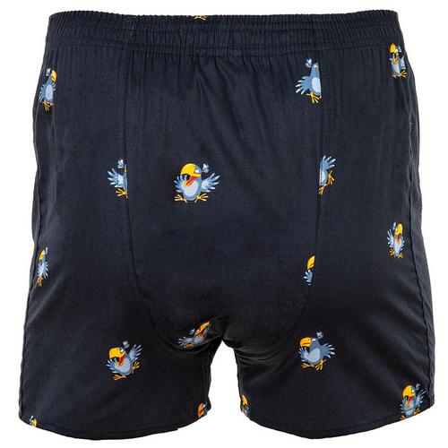 Rückansicht von HAPPY SHORTS Web-Boxershorts Boxershorts Herren Bird