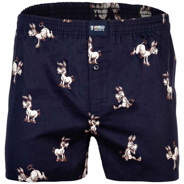 HAPPY SHORTS HAPPY SHORTS Web-Boxershorts Unterhose Herren - Donkeys - 0 | SportScheck