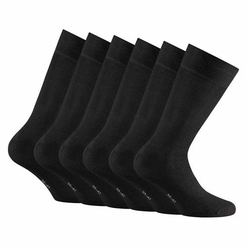 Rückansicht von Rohner Socken Freizeitsocken Schwarz