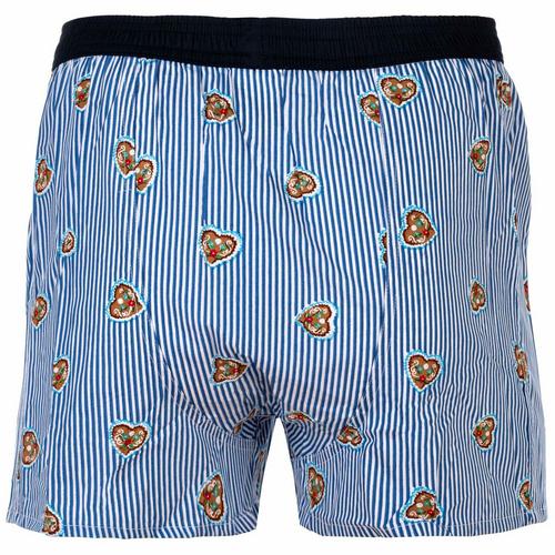 Rückansicht von HAPPY SHORTS Web-Boxershorts Boxershorts Herren Gingerbread Heart