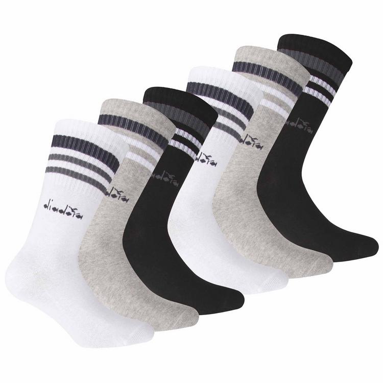 Diadora Diadora Socken Socken - Schwarz/Grau/Wei&szlig; - 0 | SportScheck
