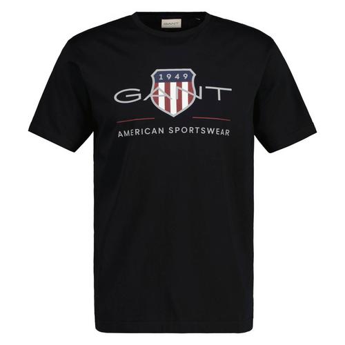 Rückansicht von GANT T-Shirt T-Shirt Herren Schwarz