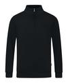 JAKO Organic Ziptop Funktionssweatshirt Herren - schwarz