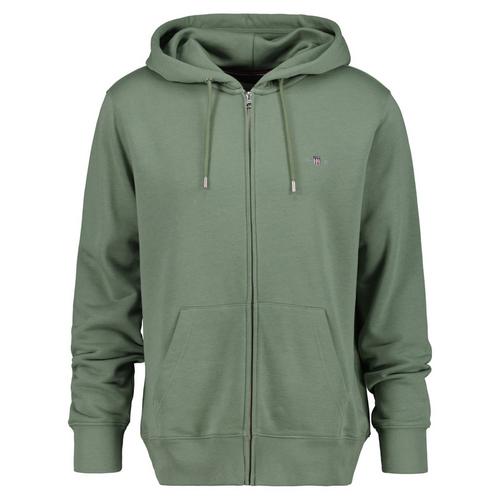 Rückansicht von GANT Sweatjacke Sweatjacke Herren Grün (Dry Green)