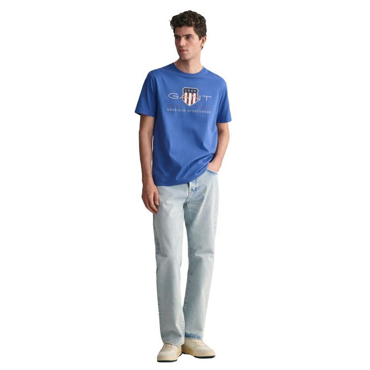 GANT GANT T-Shirt T-Shirt Herren - Blau (Rich Blue) - 4 | SportScheck