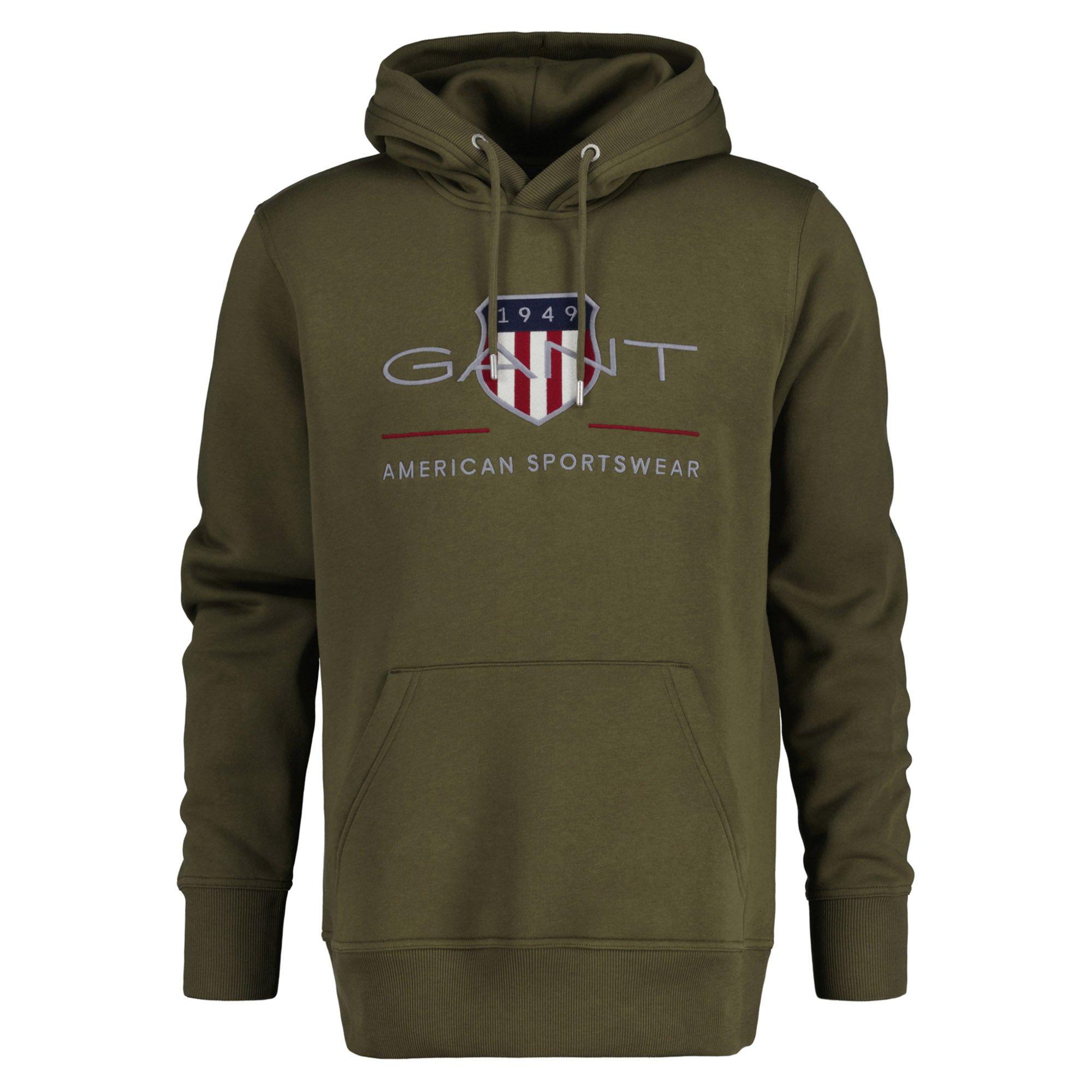 Gant Strickpullover Herren GrÃ¼n GANT Sweatshirt Sweatshirt - Main Image