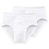 SCHIESSER Slip Unterhose Herren - Wei&szlig;