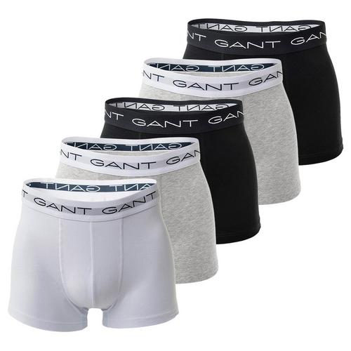 Rückansicht von GANT Boxershort Hipster Herren Schwarz/Grau/Weiß