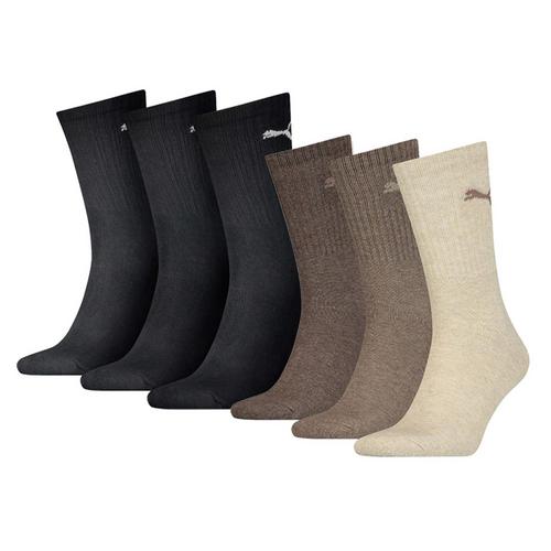 Rückansicht von PUMA Socken Freizeitsocken Schwarz/Braun