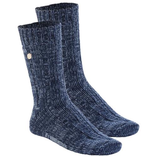 Rückansicht von Birkenstock Socken Freizeitsocken Damen Blau