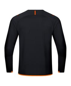 Rückansicht von JAKO Challenge Sweatshirt Funktionssweatshirt Herren schwarzorange