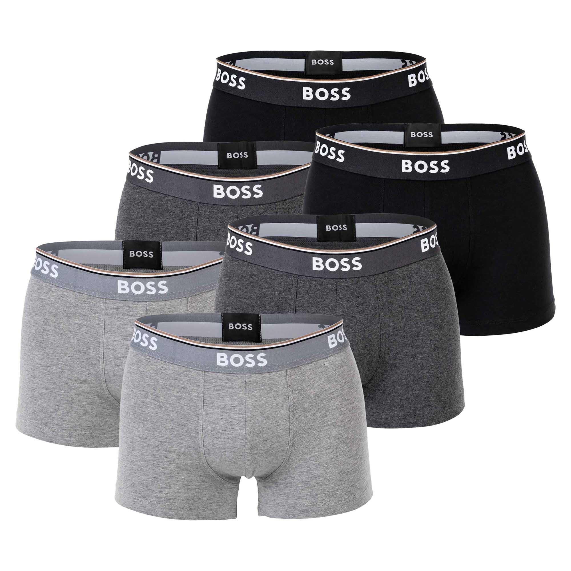Boss Boxershort Unterhose Herren - Grau