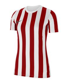 Nike Division IV Striped Trikot kurzarm Damen Fußballtrikot Damen weissrotschwarz