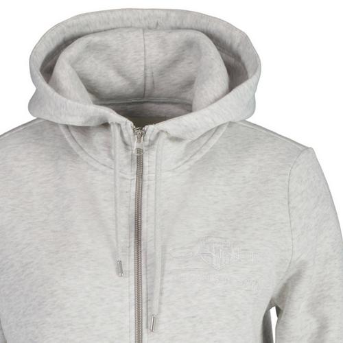 Rückansicht von GANT Sweatjacke Sweatjacke Damen Grau