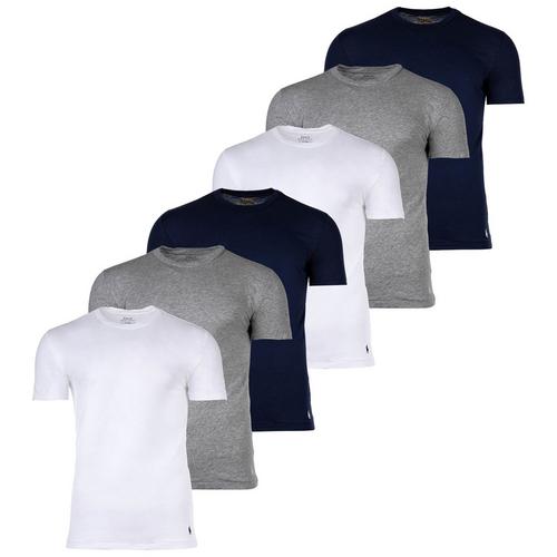 Rückansicht von Polo Ralph Lauren T-Shirt T-Shirt Herren Dunkelblau/Dunkelgrau/Weiß