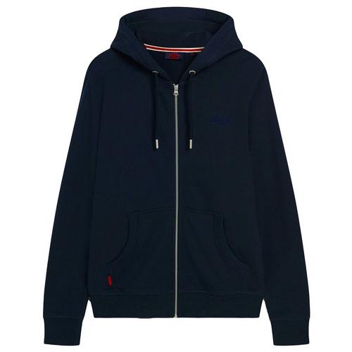 Rückansicht von Superdry Sweatjacke Sweatjacke Herren Dunkelblau