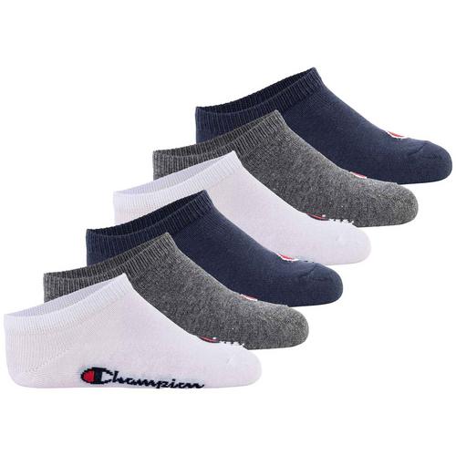 Rückansicht von CHAMPION Socken Freizeitsocken Blau/Weiß/Grau